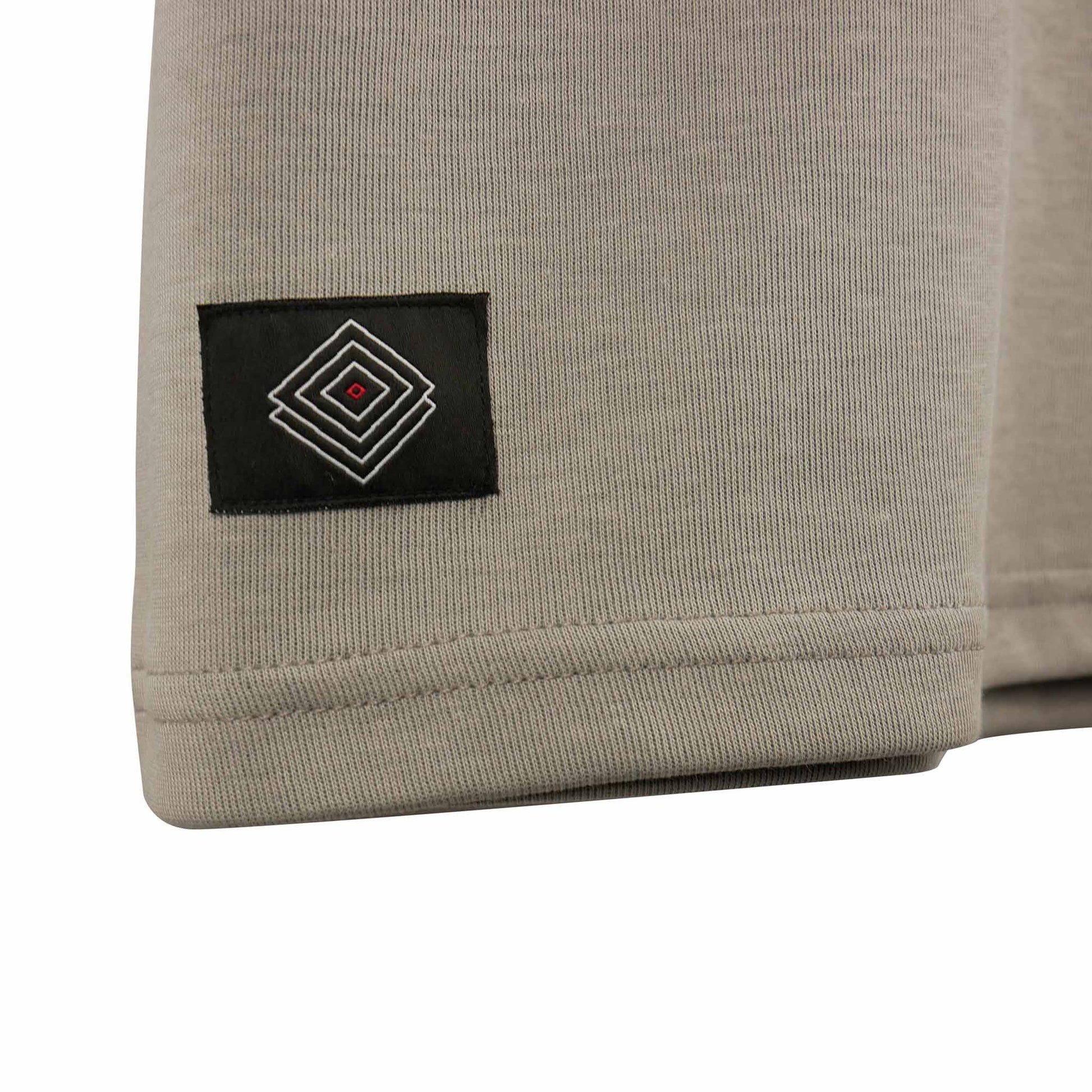 SQUARES T-SHIRT WASHED GRAY, designed for a relaxed fit, front side close-up logo