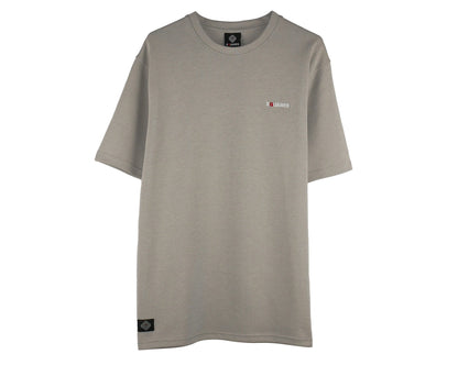 SQUARES T-SHIRT WASHED GRAY, designed for a relaxed fit, front side